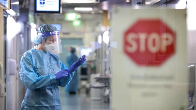 The hospitalisation rate for those with the virus remains relatively low. Picture: David Caird