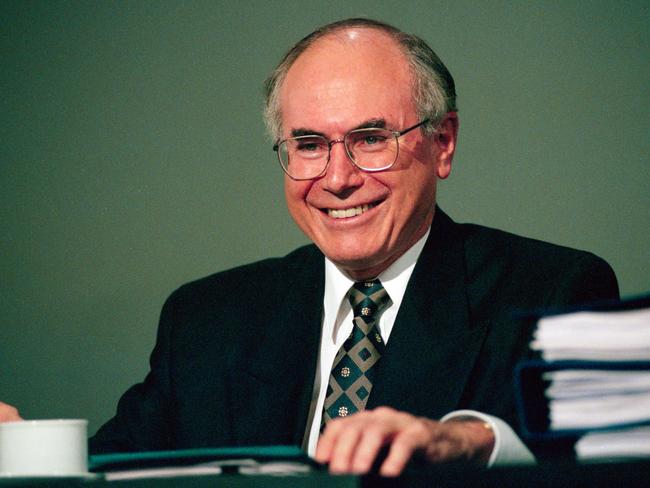 John Howard during the federal election campaign, 1996, before his sweeping victory. Picture: Supplied