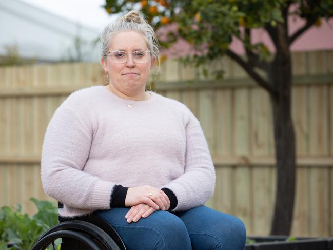 Medal-winning wheelchair basketball Paralympian Shelley Chaplin. Picture: Jason Edwards