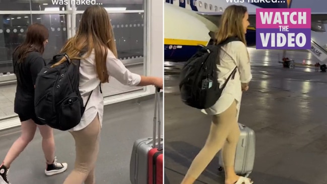 Traveller Turns Heads At Airport Over Nude Pants News Com Au