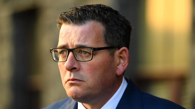 Victorian Premier Daniel Andrews in Melbourne on Thursday. Picture: AAP