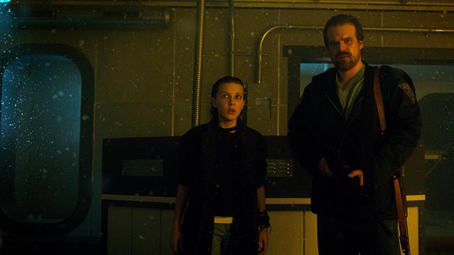 Hopper and Eleven hit the lab.