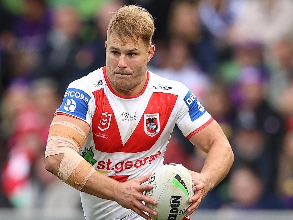 Jack de Belin has resumed his place in the regular line-up of the St George Illawarra Dragons. Picture: Robert Cianflone/Getty Images