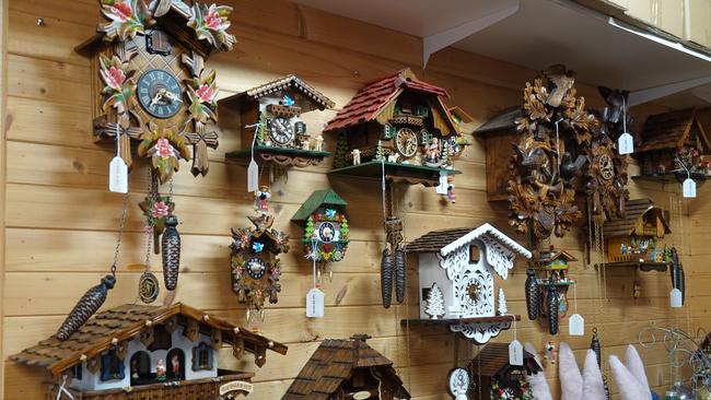 Exquisite cuckoo clocks are for sale. Picture: Chris Knight