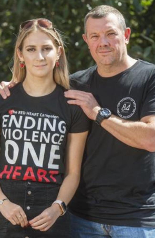 Bianca and her father have become vocal anti-domestic violence advocates.