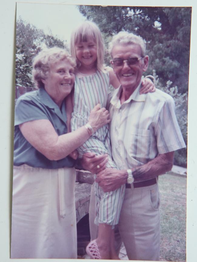 Photo of my late grandparents: I’m in their arms in this photo. If you believe in guardian angels, well these guys are mine, and this photo is always above my bed.