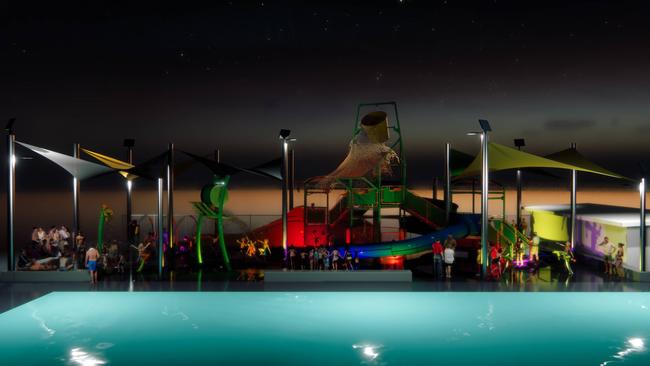 Concept designs for the Burdekin Water Park. Picture: Supplied