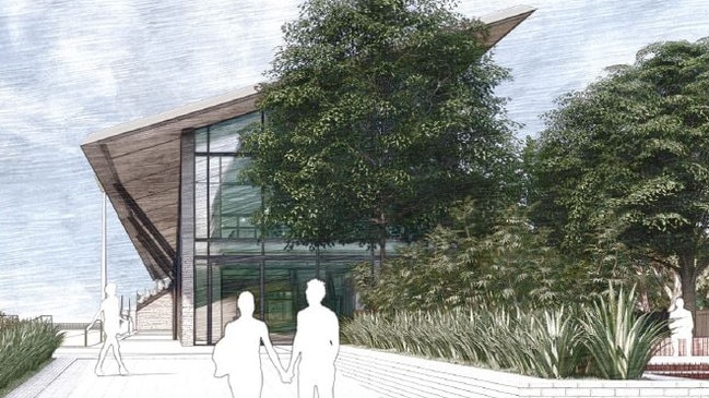 Artist impression of the entrance into the centre of excellence.