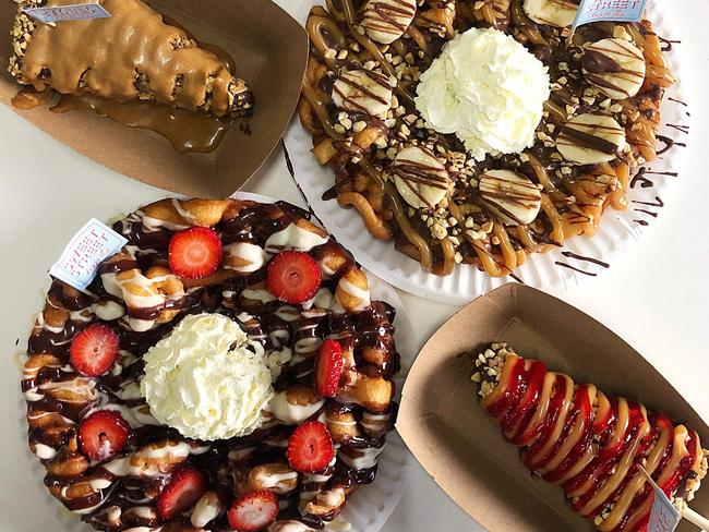 The funnel cake is a mix between a doughnut, pancake and waffle, according to Joey Spiteri. Picture: Facebook.