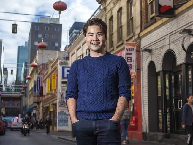 James Tang in Chinatown. Picture: Sarah Matray