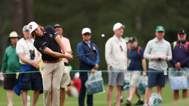 Cameron Smith on the 17th hole during a practice round on Tuesday ahead of the 2024 Masters.