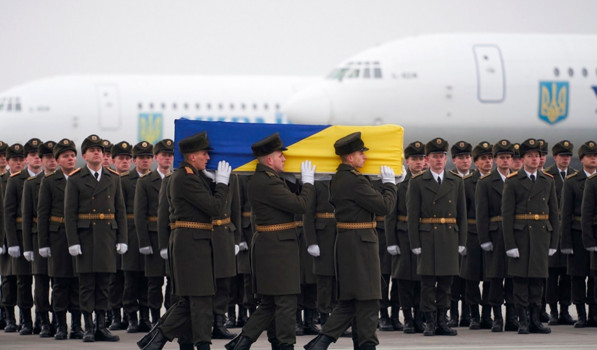 Bodies of Ukrainian victims of Iran plane crash return home