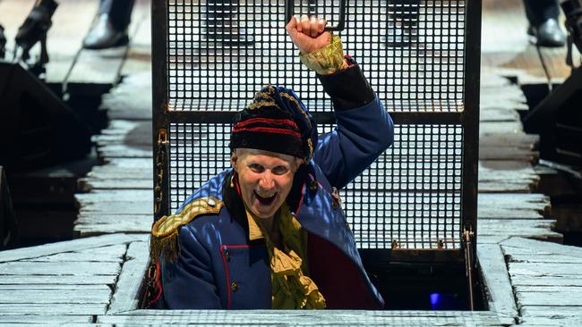 Matt Lucas was replaced by co-star Connor Jones on Thursday night’s showing of Les Misérables in Melbourne. Picture: James Gourley