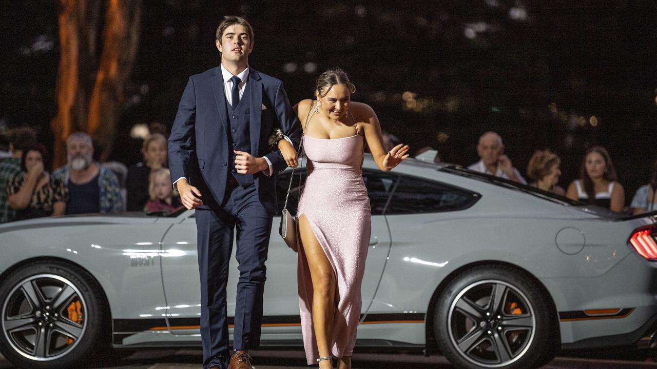 Callum Gordon and partner Mackenzie Hartog at St Mary's College formal at Picnic Point, Friday, March 24, 2023. Picture: Kevin Farmer