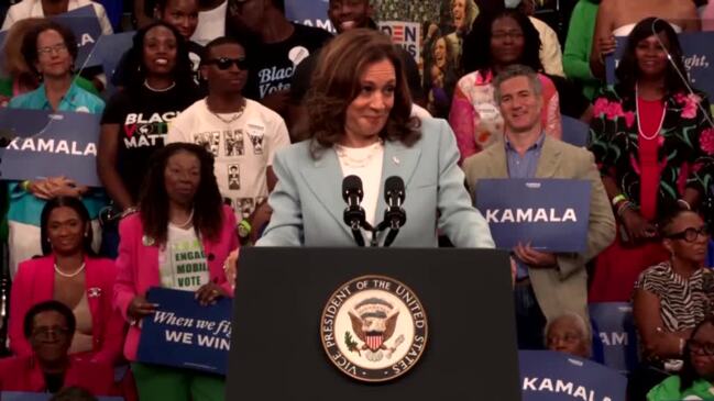 Kamala Harris pledges to win Georgia at spirited Atlanta rally