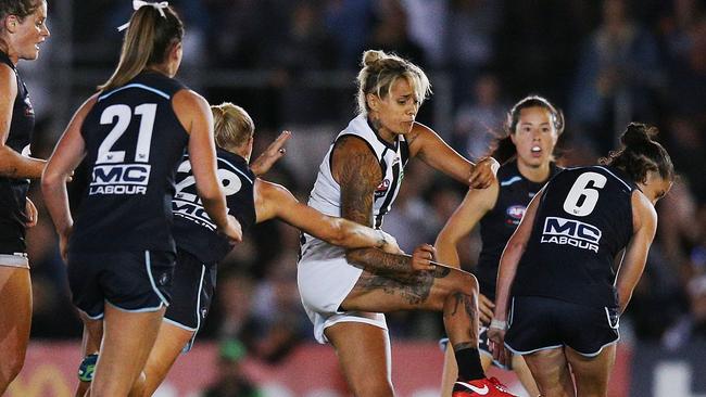 Moana Hope has been dropped from Collingwood’s side. Photo: Michael Dodge/Getty Images