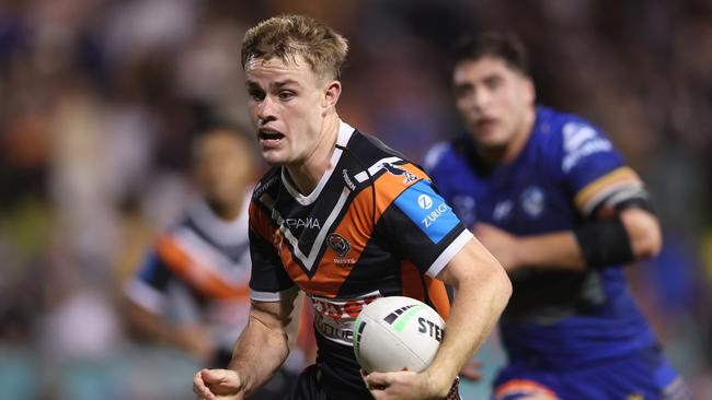 Lachlan Galvin could be anything this season after another impressive performance for the Tigers. Picture: Mark Metcalfe/Getty Images