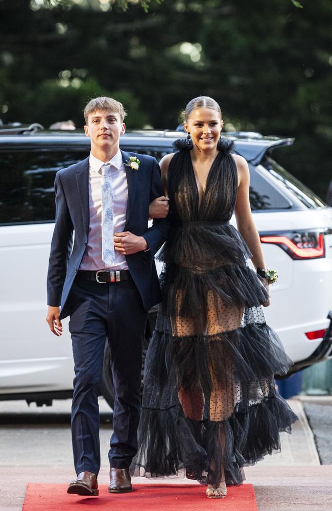 Sam Magee-Doogan and partner Emma Donaldson at St Mary's College formal at Picnic Point, Friday, March 22, 2024. Picture: Kevin Farmer