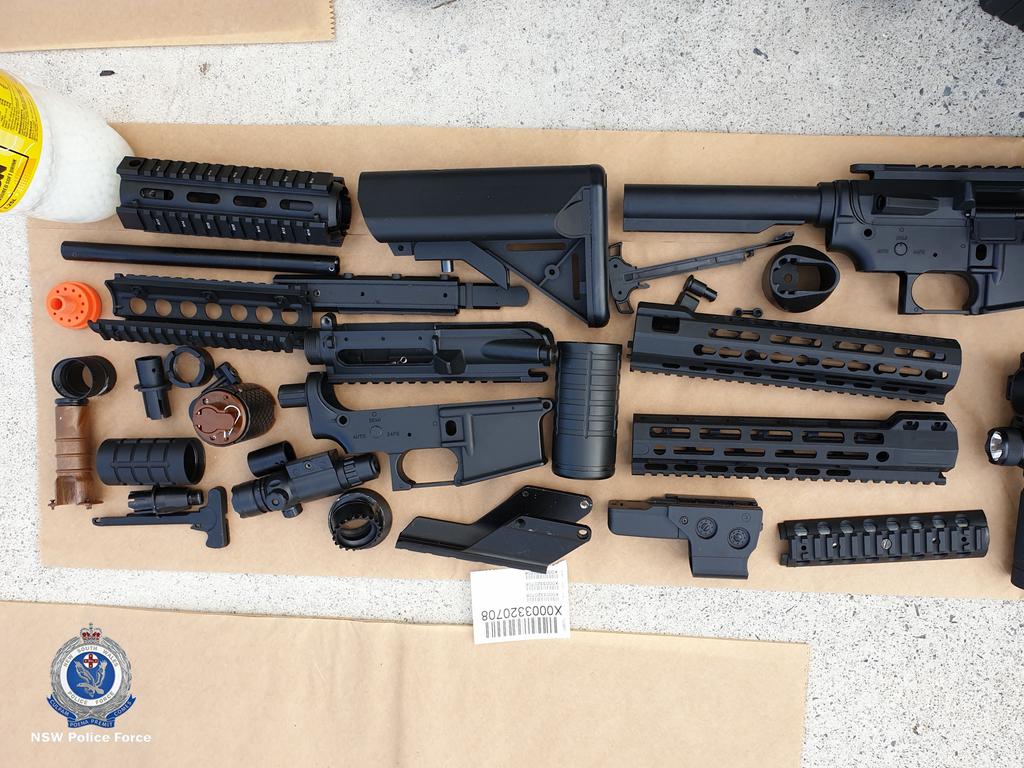 Detectives from the NSW Police State Crime Command’s Drug and Firearms Squad established Strike Force Temarang to investigate the importation and manufacture of 3D printed firearms, Picture: NSW Police