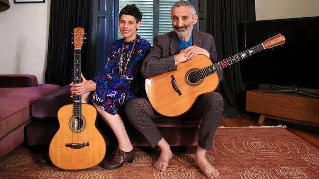 Deborah Conway and Willy Zygier have a new album The Words of Men. Picture: Aaron Francis