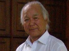 Senichiro Fujita attended the opening of the Darwin Memorial Uniting Church in 1960, where his father donated 77 bronze crosses to the church as a symbol of peace. The crosses were crafted from scrap salvaged during the Fujita salvage operation, and one is on display in Luke Gosling's Canberra office. Picture: Supplied