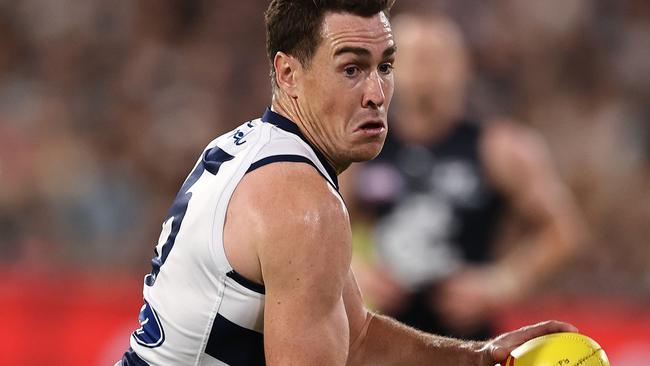 Jeremy Cameron has been Geelong’s best player so far this season. Picture: Michael Klein