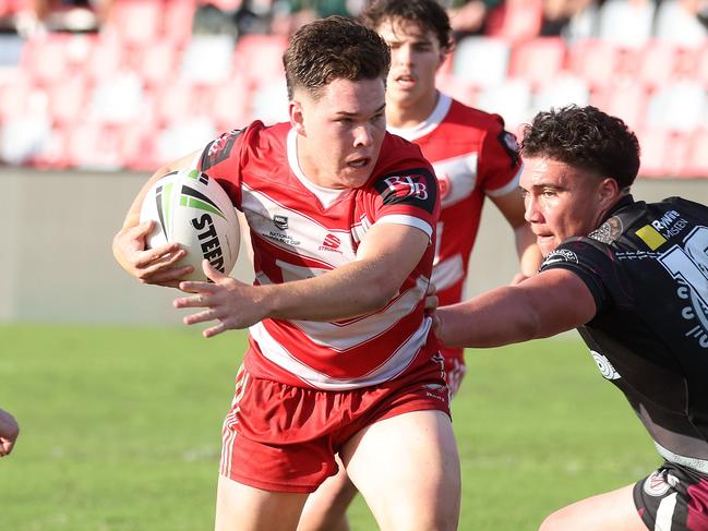 PBC halfback Zane Harrison. Langer Trophy Grand Final schoolboy league - Marsden SHS v PBC SHS, Stones Corner. Picture: Liam Kidston