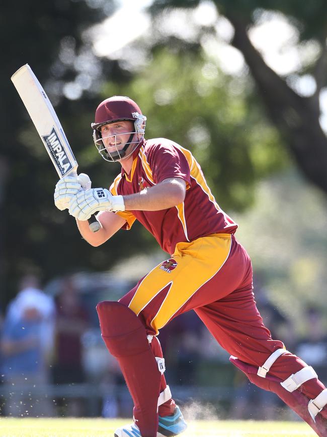 Tea Tree Gully player/coach Matthew Weaver. Picture: Stephen Laffer