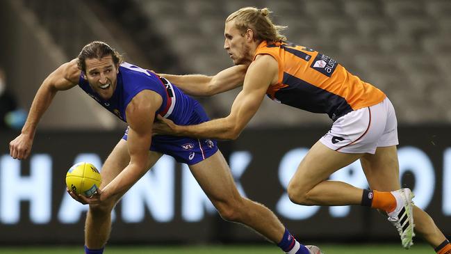 Nick Haynes starred but the Giants’ defence was tested in 2020. Picture: Michael Klein