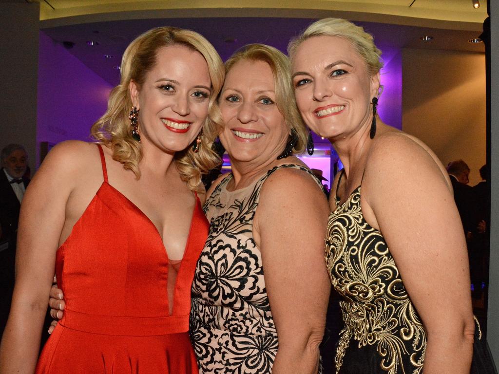 Tammie Albert, Adrienne Readings, Jacqueline Taylor at Gold Coast Mayoress Charity Foundation Charity Ball at The Star Gold Coast. Picture: Regina King.