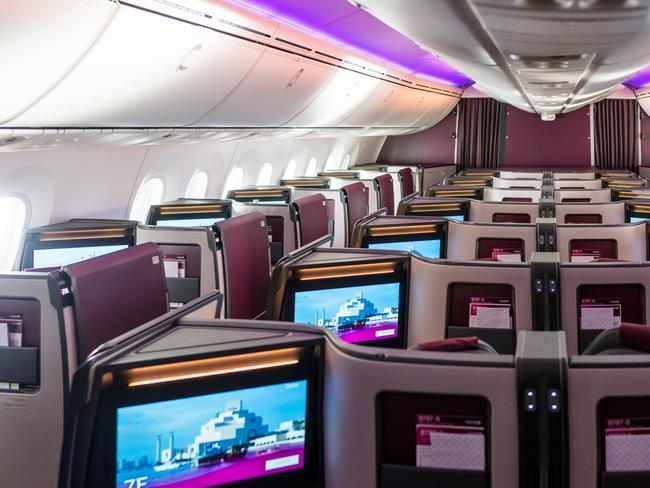 Qatar is among a raft of airlines hoping to lure back high-yielding passengers with swish new premium class products. Picture: Supplied.