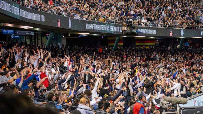 Large crowds at AFL matches and other major events are under review.