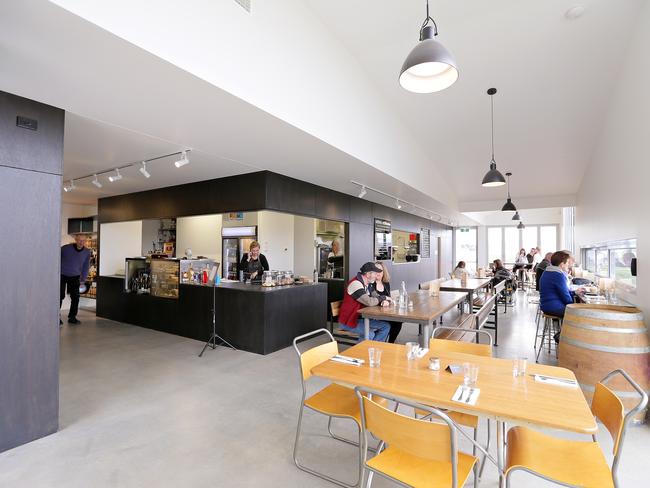 The interior of the dining space at Coal River Farm.