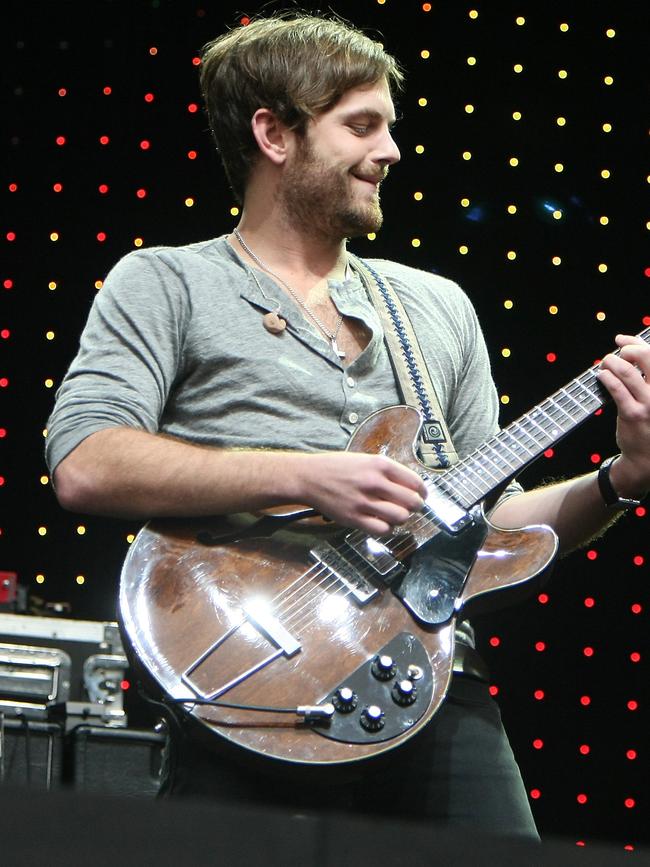 Caleb from Kings of Leon at the MCG. Picture: Bruce Magilton