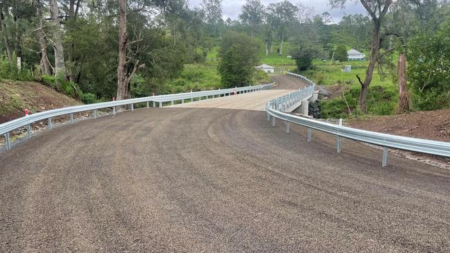 The new Lamonds Bridge on Gradys Creek Road has opened to traffic. The opening of the new bridge has meant that Lions Road has opened to through traffic after it was closed in mid-June to allow for the bridge works. Picture: supplied