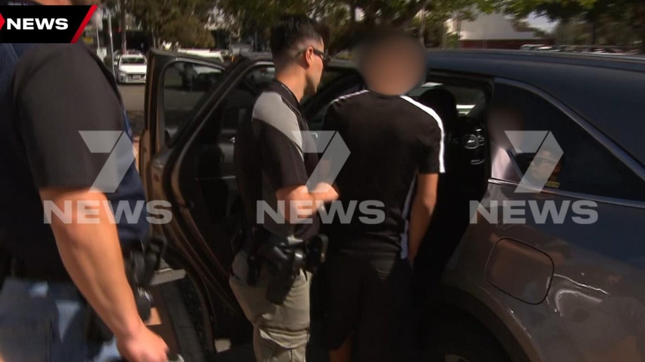 Three other teenagers have been arrested after the incident near the food court at Elizabeth Shopping Centre on Wednesday. Picture: 7 NEWS