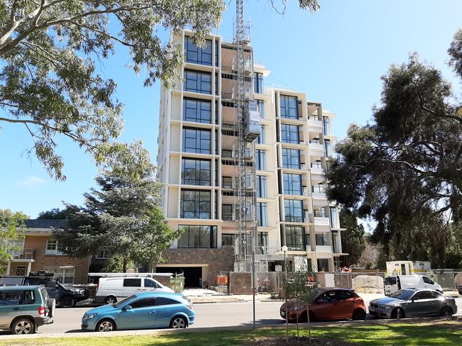 The apartment project at 250 East Terrace, Adelaide. Picture: Giuseppe Tauriello