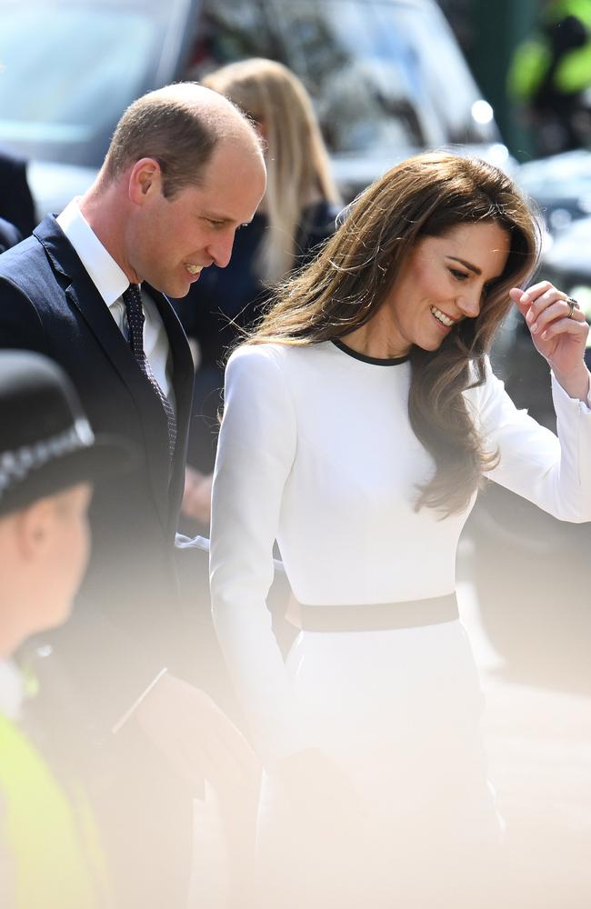 The pair stepped out ahead of the coronation tomorrow. Picture: Charles McQuillan/Getty Images