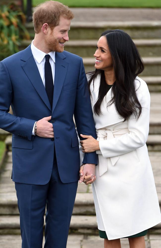 Prince Harry and Meghan Markle have decided what cake they want at their wedding. Picture: Eddie Mulholland/Pool via AP