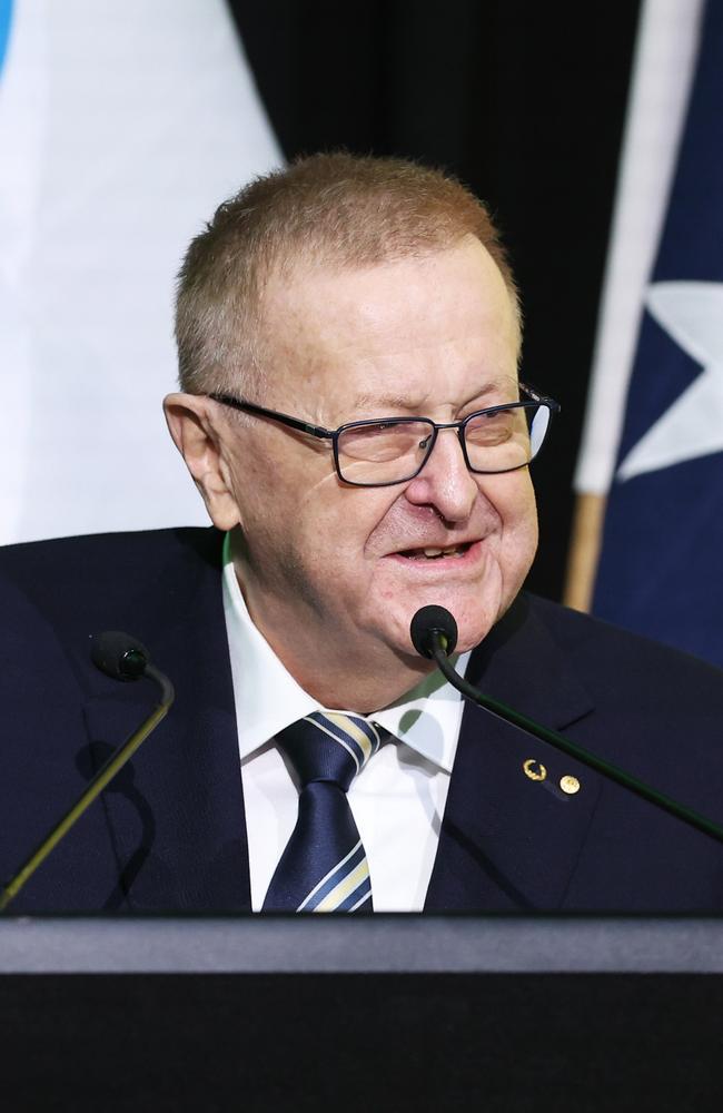 AOC Honorary Life President John Coates speaks during the Australian Olympic Committee Annual General Meeting. Picture: Matt King/Getty Images for AOC