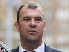 SYDNEY, AUSTRALIA - AUGUST 27: Wallabies coach Michael Cheika speaks to the media during the Australia Rugby World Cup farewell lunch and fan day at Martin Place on August 27, 2015 in Sydney, Australia. (Photo by Mark Metcalfe/Getty Images)