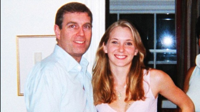 Rex Features Ltd. do not claim any Copyright or License of this image. Mandatory Credit: Photo by Shutterstock (4381006a) Prince Andrew and Virginia Roberts, aged 17 at Ghislaine Maxwell's townhouse in London, Britain on March 13 2001 Prince Andrew and Virginia Roberts - 2001 Virginia Roberts aged 17 at Ghislaine Maxwell's townhouse in London. The photo was developed on March 13, 2001 when she was 17. Miss Roberts has filed a legal case against Prince Andrew, Ghislaine Maxwell and Jeffrey Epstein. Miss Roberts now 31, has filed a criminal lawsuit in Florida claiming that she had under-aged sex with Prince Andrew and Billionaire Jeffrey EpsteinPicture: US District Court Southern District of Florida