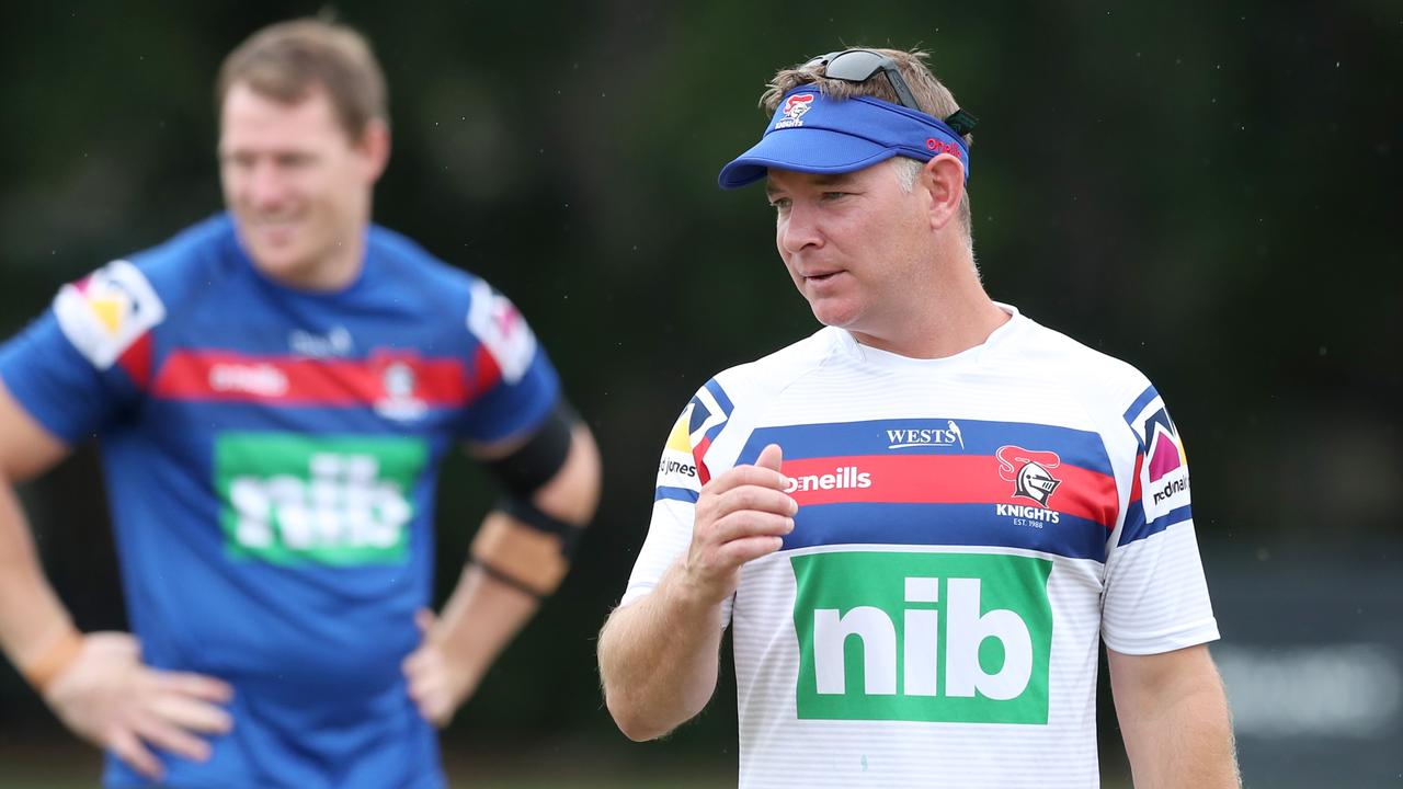 The Knights’ form is putting pressure on coach Adam O’Brien. Picture: Tony Feder/Getty Images