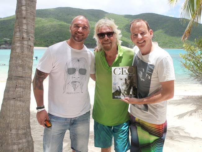 Chris Dutton, right, spent five nights on Necker Island last month at Branson’s invitation.