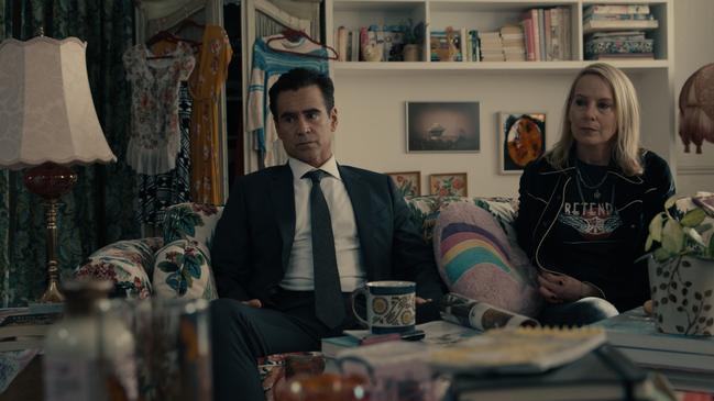 Colin Farrell and Amy Ryan in Sugar on Apple TV+