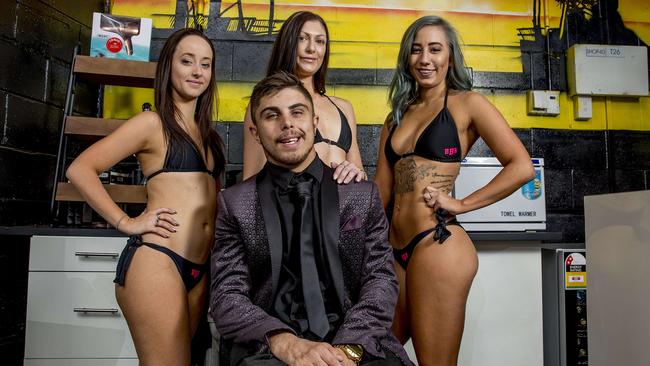 Mr Turner at Bikini Barber Babes in Surfers Paradise. Picture: Jerad Williams