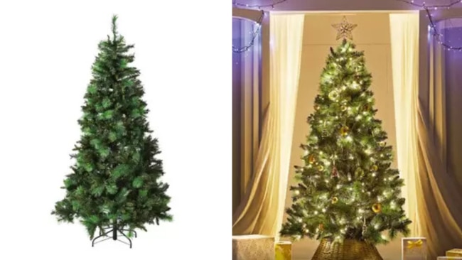 ALDI's Luxury Pre-lit Christmas Tree is officially heading back to stores next week. Image: Supplied.