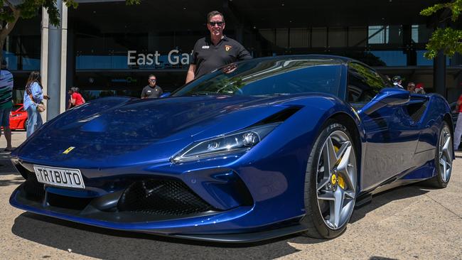 National Ferrari Owners club meet at Adelaide Oval. Photo: Naomi Jellicoe