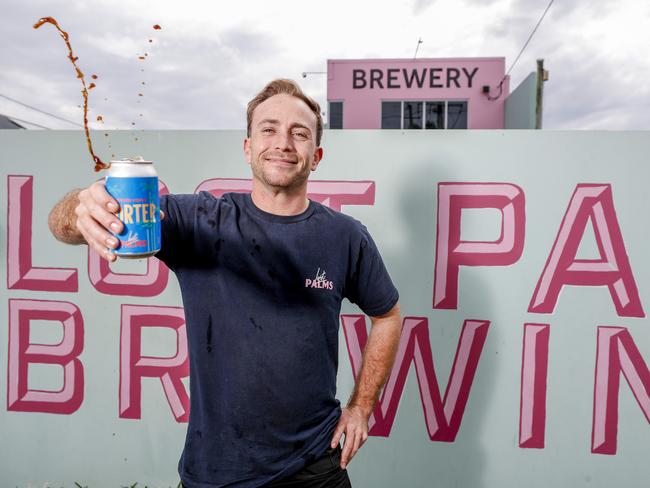 Lost Palms marketing manager Zak Nalder samples a brew ahead of the Gold Coast Beer and Cider Festival. Pic Tim Marsden