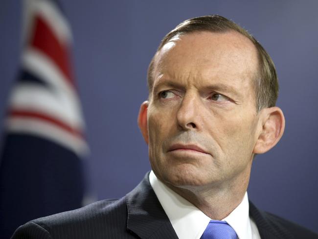 Tony Abbott has likened climate change scientists to the thought police. Picture: AP